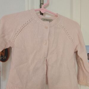 Burberry Light Pink Girls Cardigan